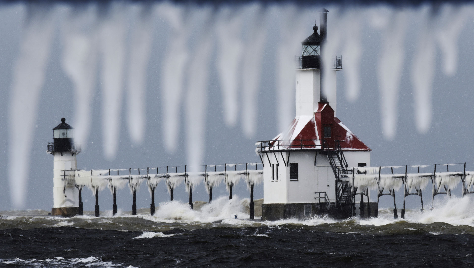 APTOPIX Wintry Weather Michigan